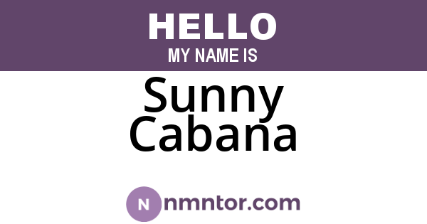 Sunny Cabana