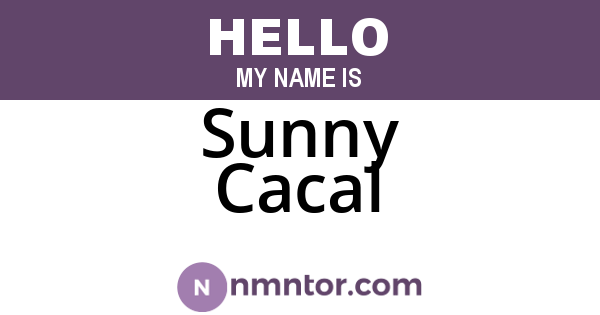 Sunny Cacal