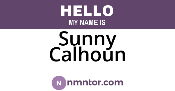 Sunny Calhoun