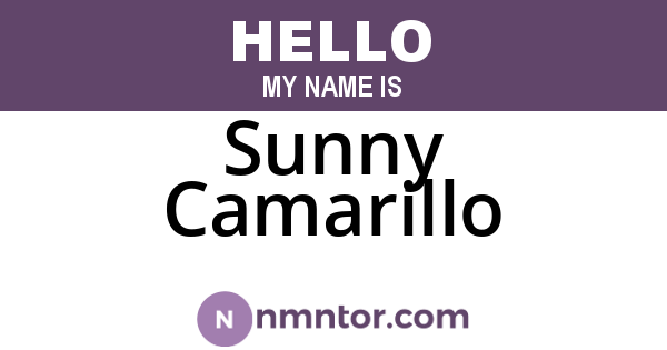 Sunny Camarillo