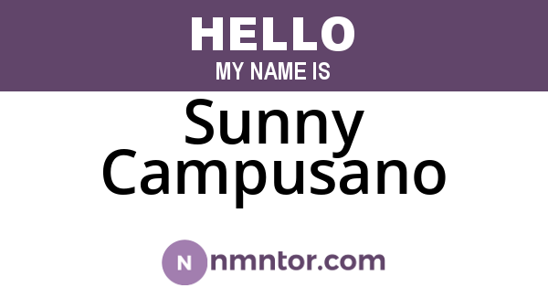 Sunny Campusano
