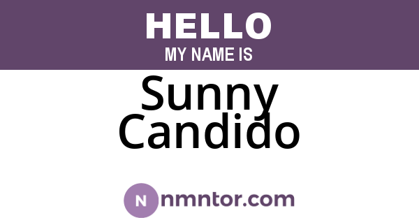 Sunny Candido