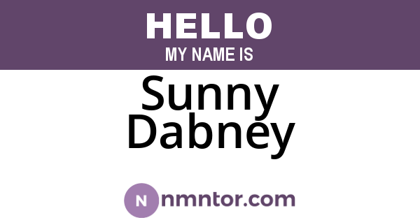 Sunny Dabney