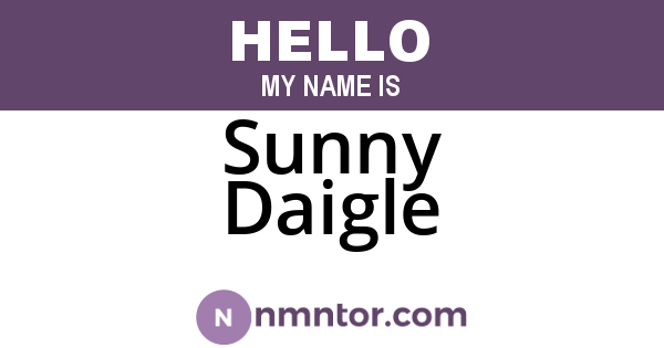 Sunny Daigle