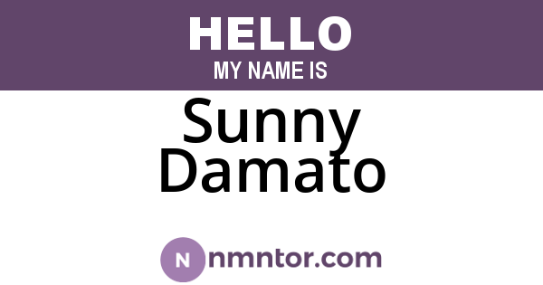 Sunny Damato