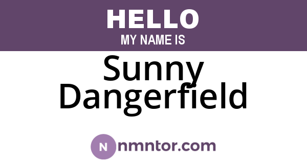 Sunny Dangerfield