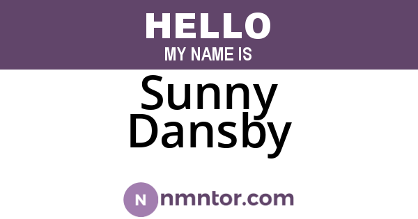 Sunny Dansby