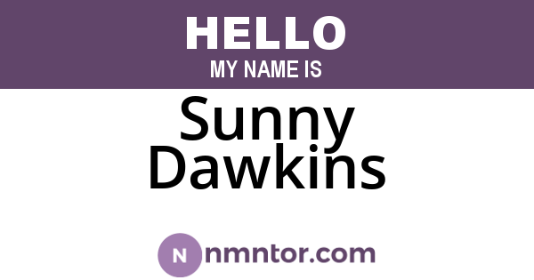 Sunny Dawkins