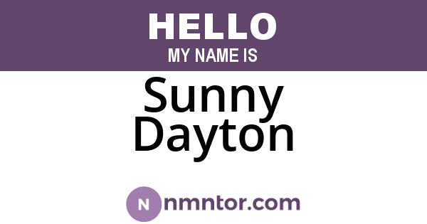 Sunny Dayton