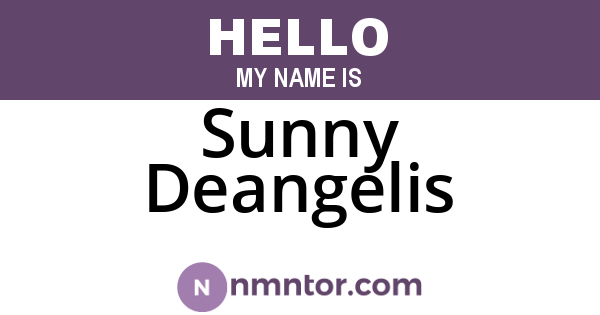 Sunny Deangelis