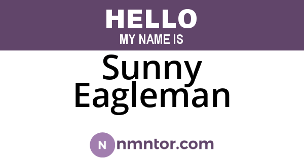 Sunny Eagleman