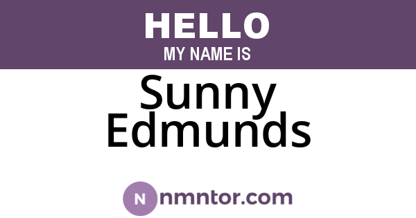 Sunny Edmunds