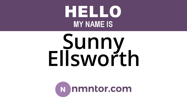 Sunny Ellsworth