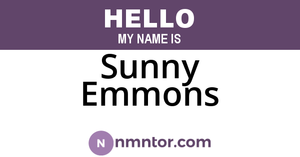 Sunny Emmons