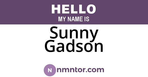 Sunny Gadson