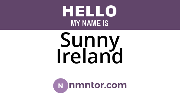 Sunny Ireland