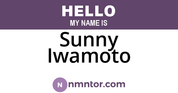 Sunny Iwamoto
