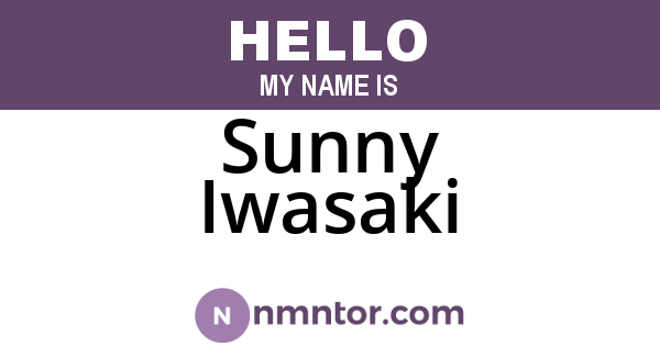 Sunny Iwasaki