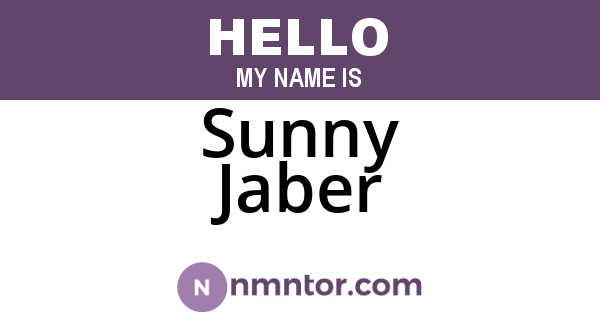 Sunny Jaber