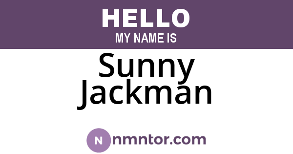 Sunny Jackman