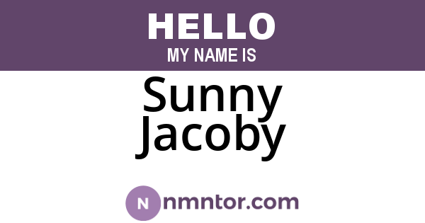 Sunny Jacoby