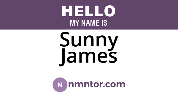 Sunny James