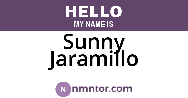 Sunny Jaramillo