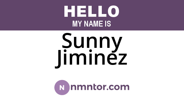 Sunny Jiminez