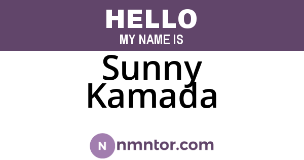 Sunny Kamada