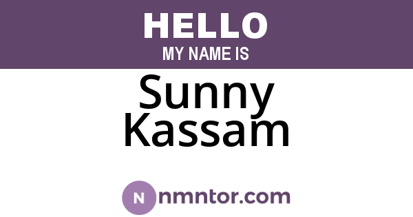 Sunny Kassam