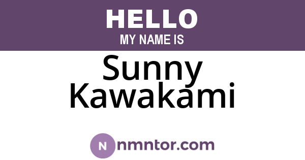 Sunny Kawakami
