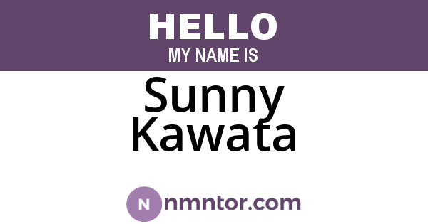 Sunny Kawata