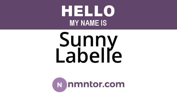 Sunny Labelle