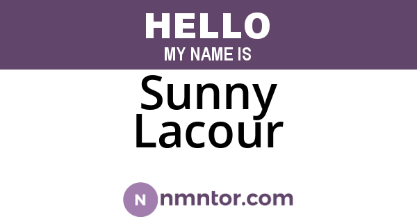Sunny Lacour