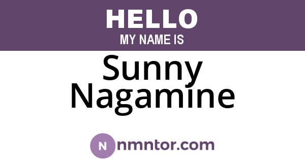 Sunny Nagamine