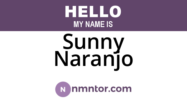 Sunny Naranjo