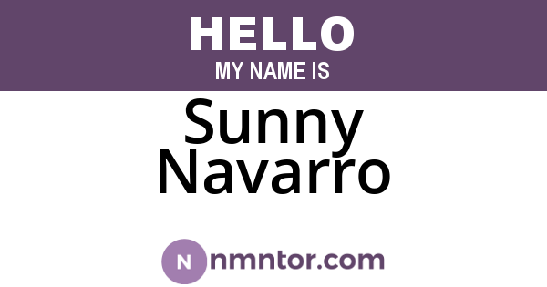 Sunny Navarro
