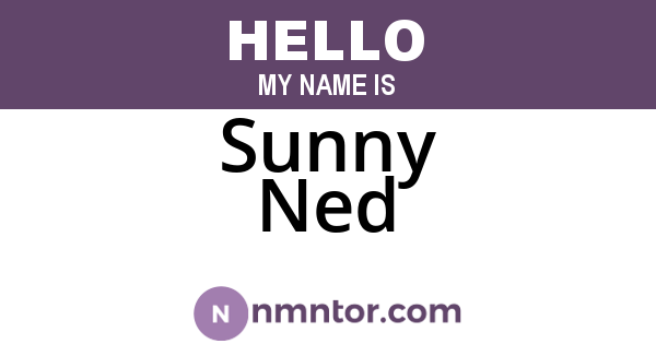 Sunny Ned