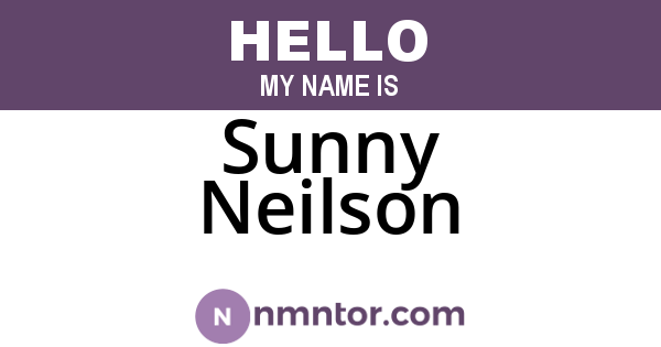 Sunny Neilson