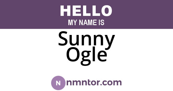 Sunny Ogle