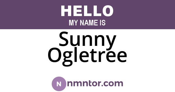 Sunny Ogletree