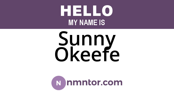 Sunny Okeefe