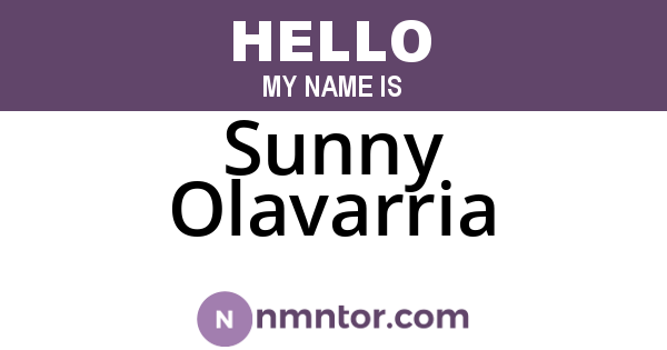 Sunny Olavarria