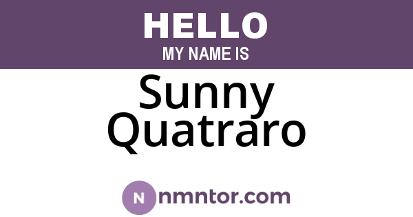 Sunny Quatraro