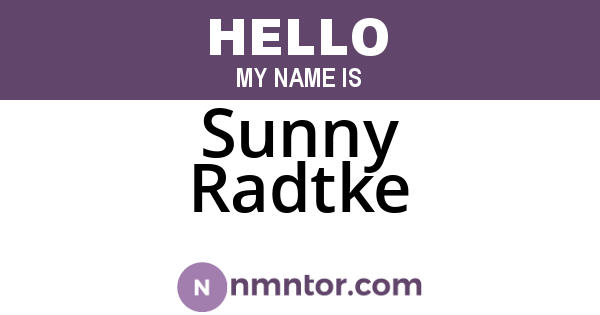 Sunny Radtke
