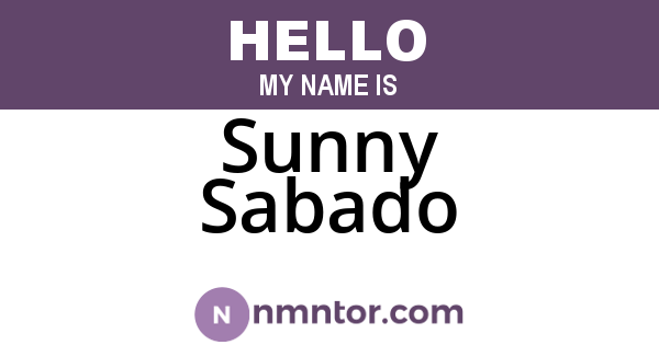 Sunny Sabado