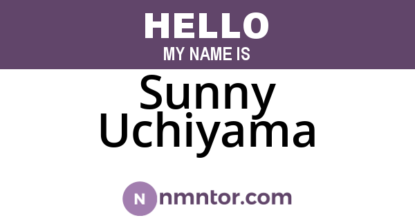 Sunny Uchiyama