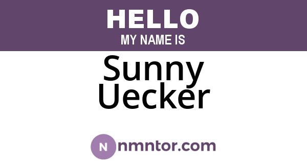 Sunny Uecker