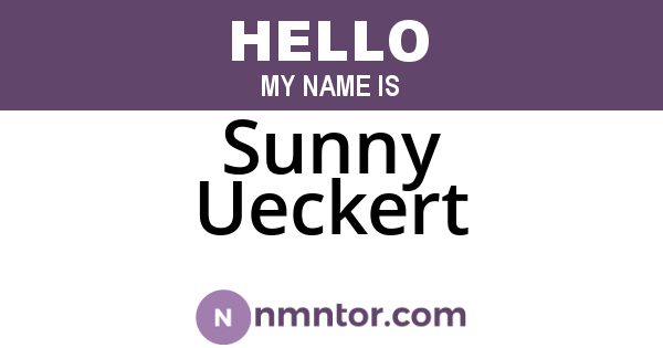 Sunny Ueckert