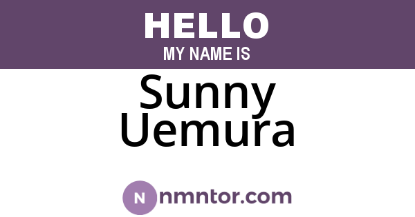 Sunny Uemura